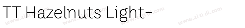 TT Hazelnuts Light字体转换
